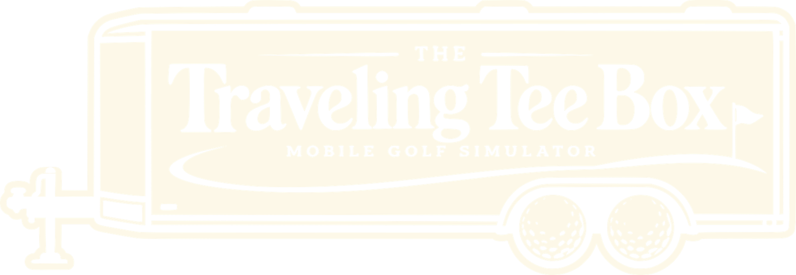 traveling tee box new logo inverted light beige